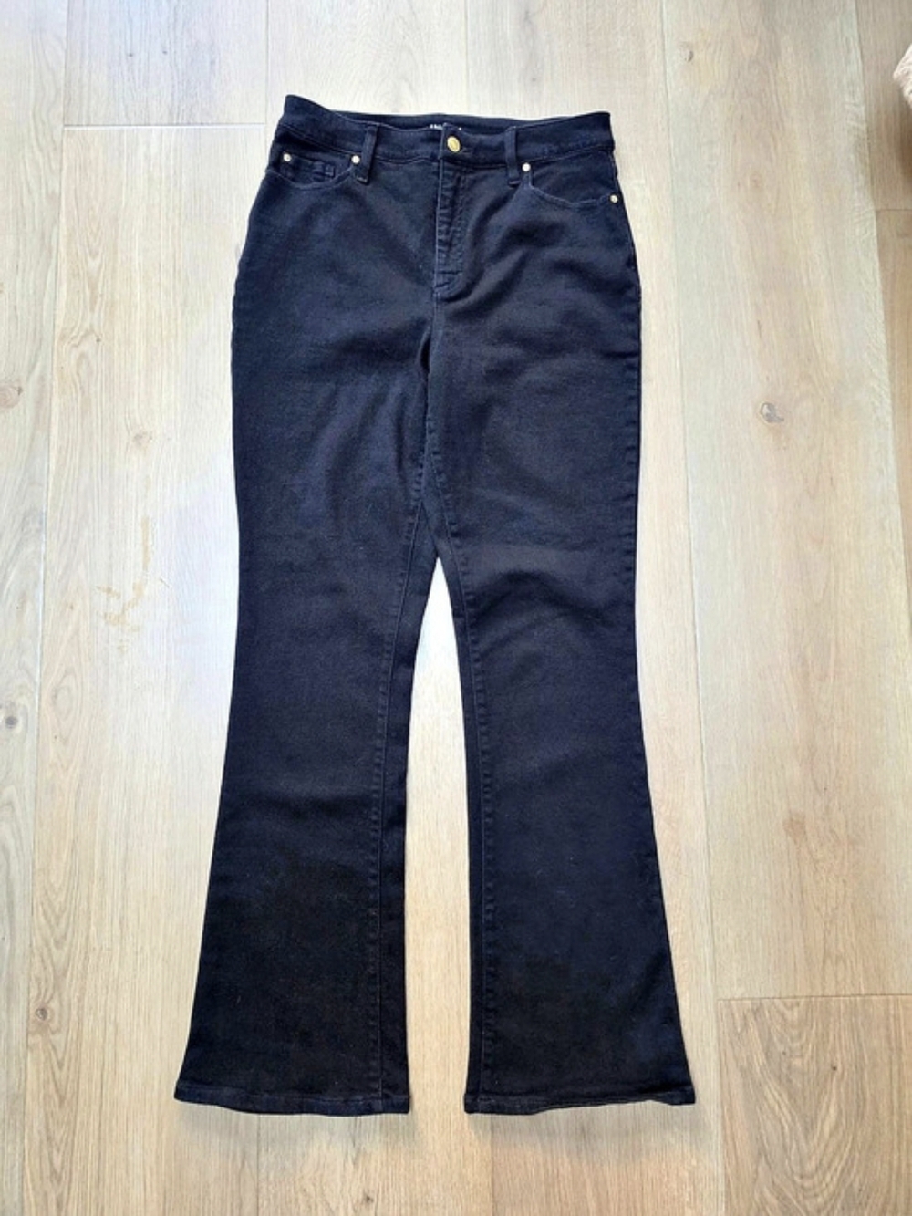 INC International Concepts Black Bootcut Jeans Size 12/31 Stretch